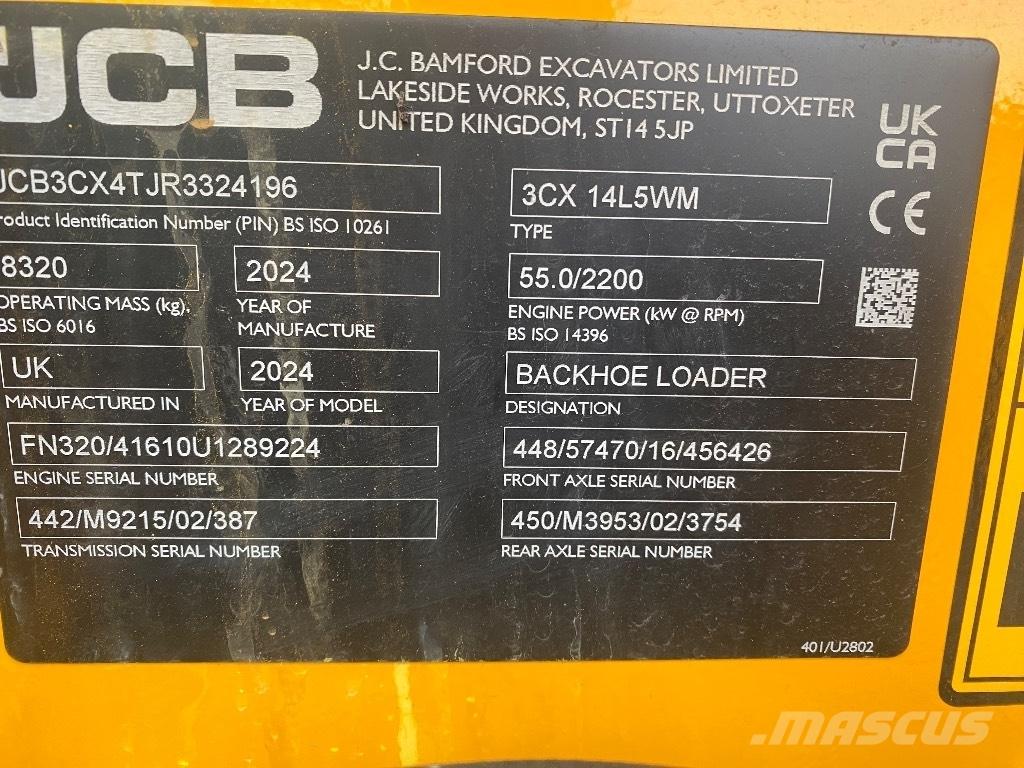 JCB 3 CX 14 Retroescavadeiras