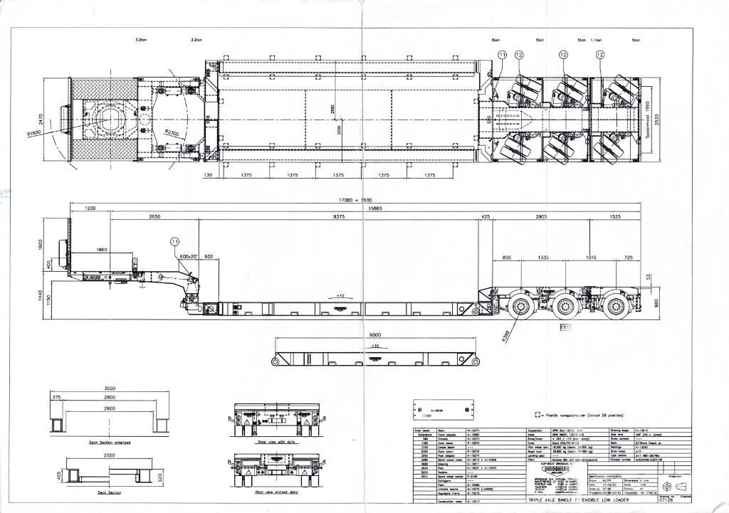 Broshuis Low loader Semi Reboques Carga Baixa