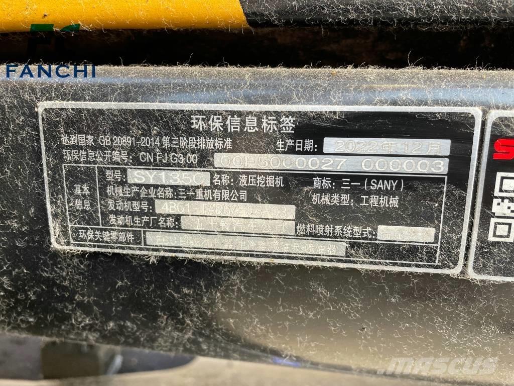 Sany 135c Escavadeiras de esteiras