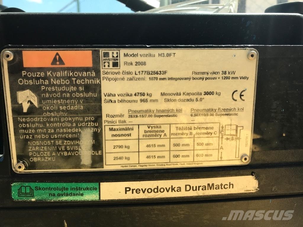 Hyster H 3.00 FT Empilhadores a gás