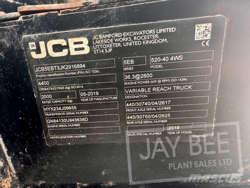 JCB 520-40 Manipulador telescópico