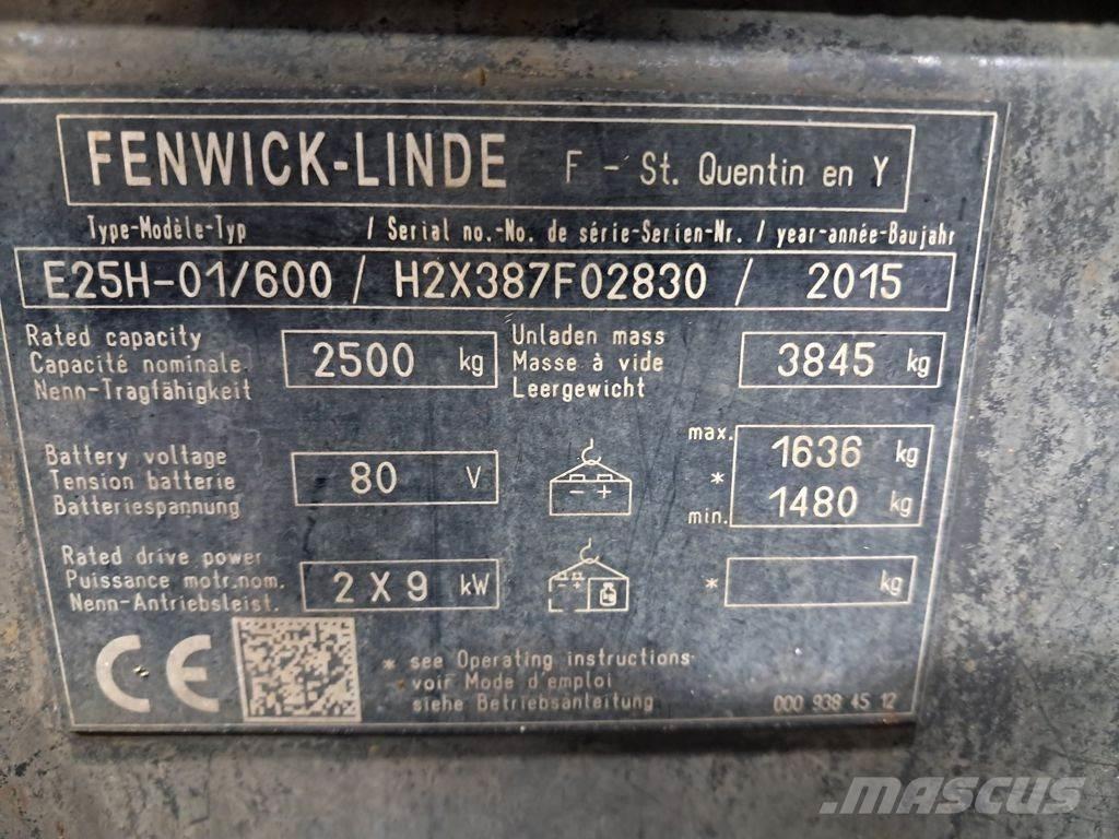 Linde E25H-01/600 Empilhadores eléctricos
