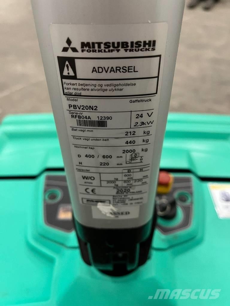 Mitsubishi PBV20N2 Empilhador para operador externo