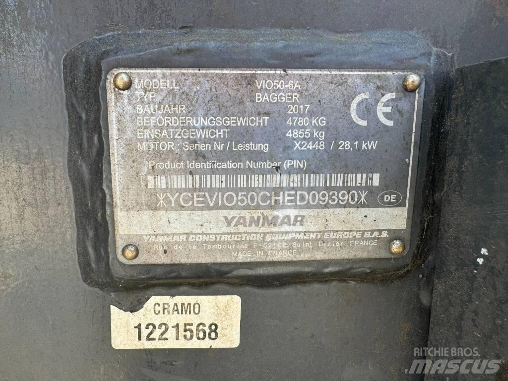 Yanmar ViO50-6A Miniescavadeiras
