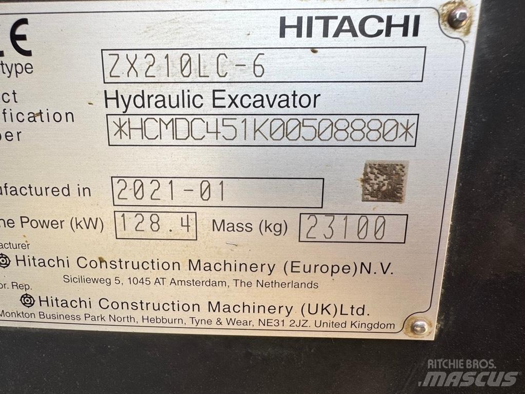 Hitachi ZX 210 LC-6 Escavadeiras de esteiras