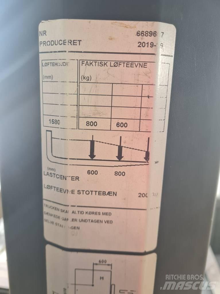 Toyota SWE080L Empilhador para operador externo