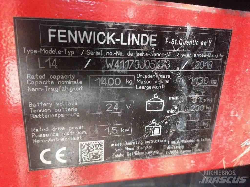 Linde L14 Empilhador para operador externo