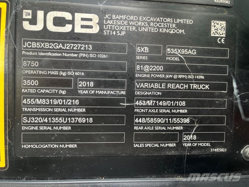 JCB 535-95 Agri Telescópicas para Agricultura