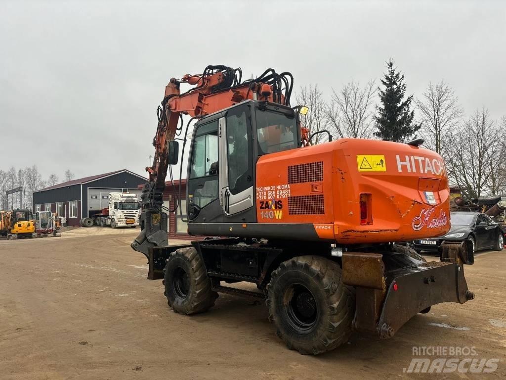 Hitachi ZX 140 W-3 Escavadoras de rodas