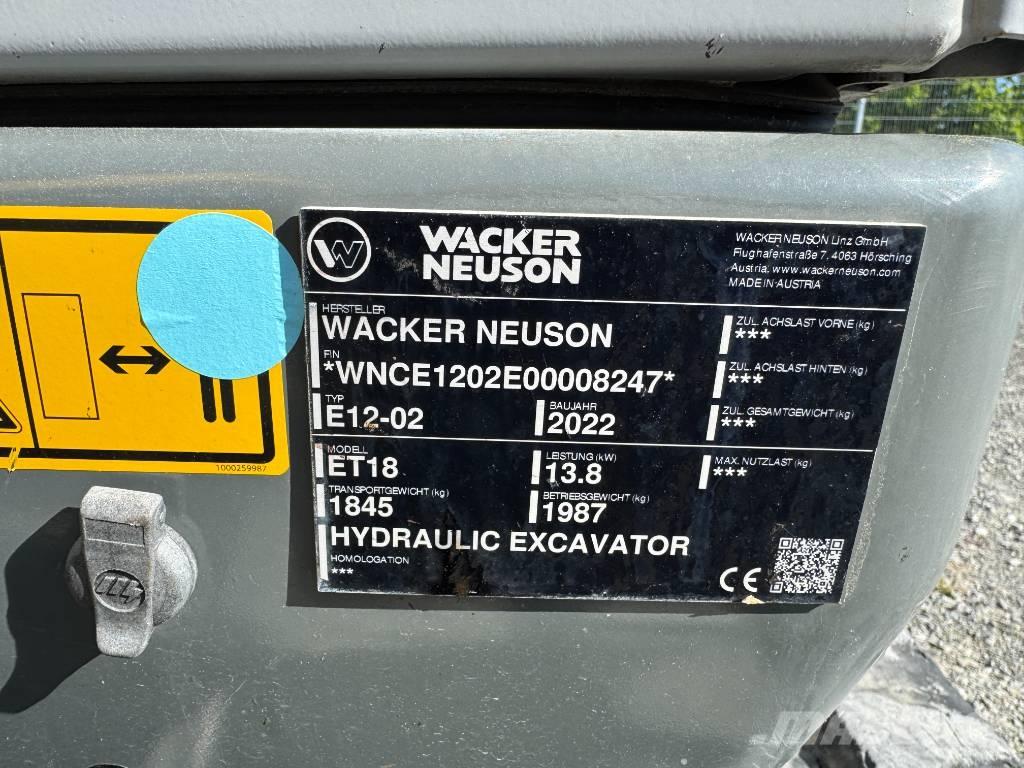 Wacker Neuson ET18 Escavadeiras de esteiras