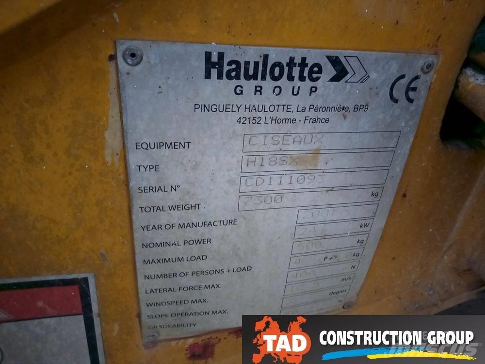 Haulotte H 18 SX Elevadores de tesoura