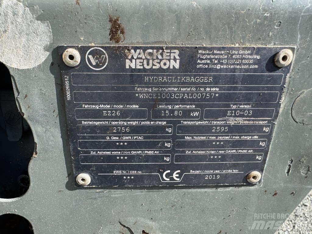 Wacker Neuson EZ26 Escavadeiras de esteiras