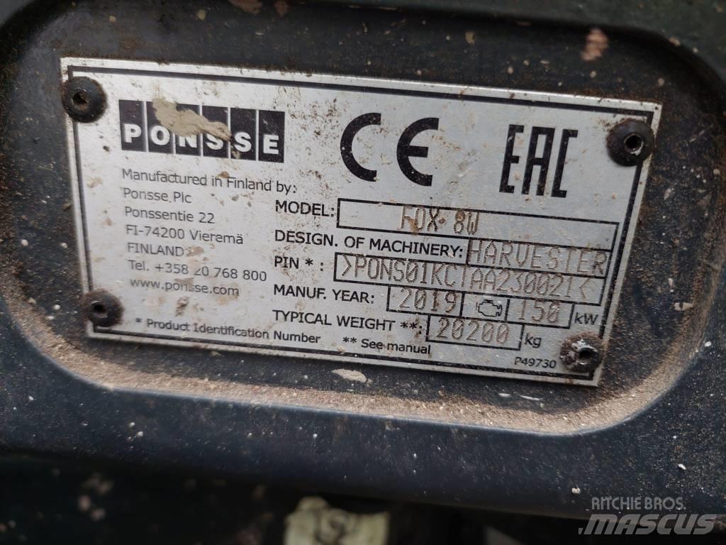 Ponsse FOX 8W Processadores florestais