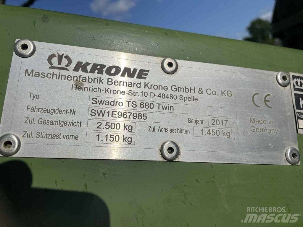 Krone Swadro TS 680 Gadanheiras-fileiras