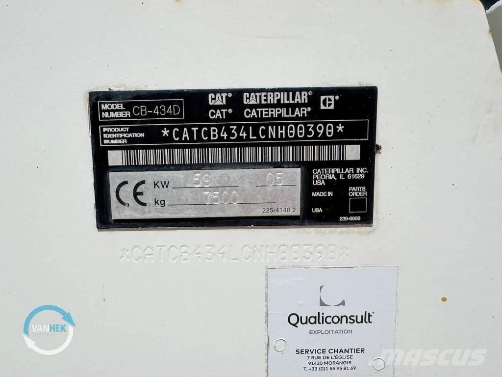 CAT CB434D Cilindros Compactadores tandem