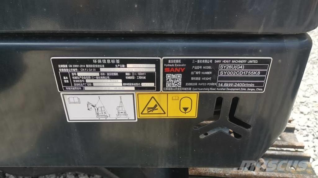 Sany SY26U Miniescavadeiras