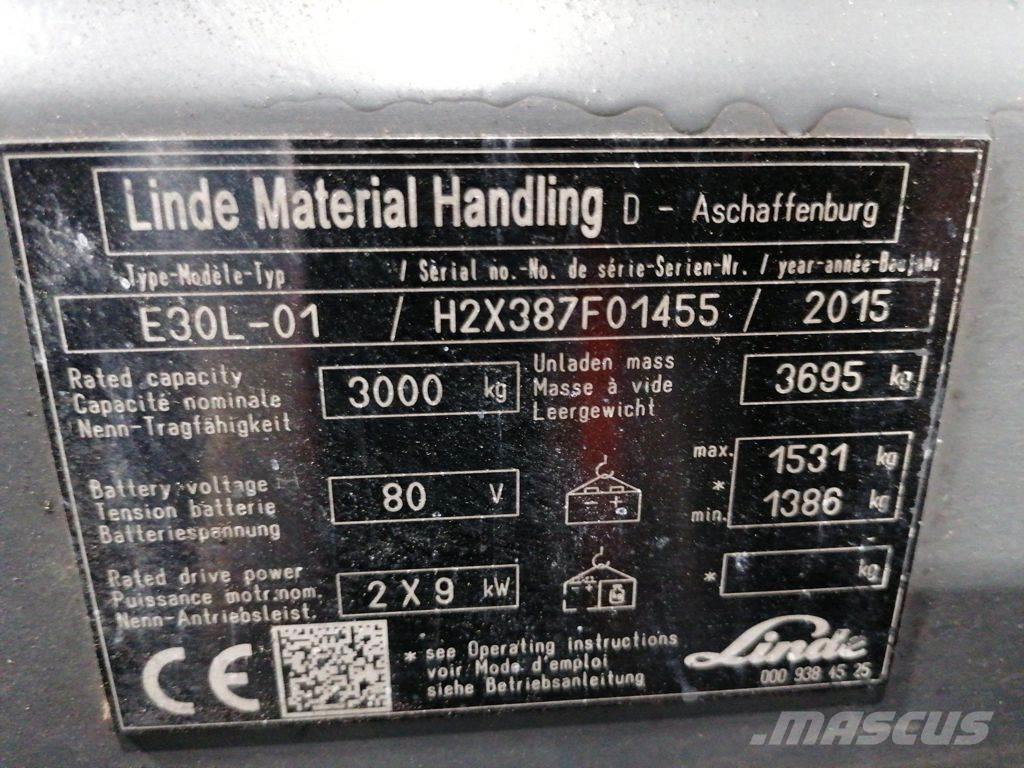 Linde E30L-01 Empilhadores eléctricos