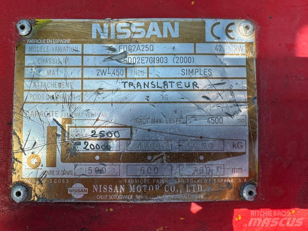 Nissan FD02A25Q Empilhadores Diesel