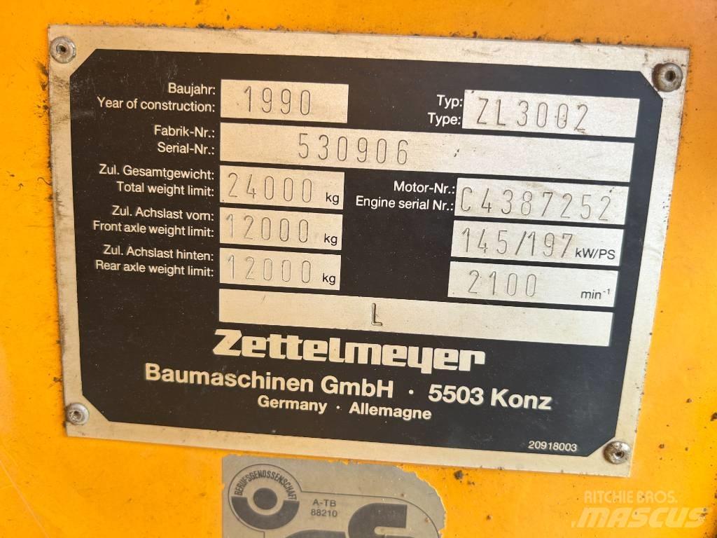 Zettelmeyer ZL 3002 Carregadeiras de rodas