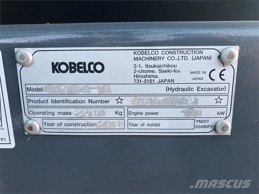 Kobelco SK 210 LC-10 Escavadeiras de esteiras