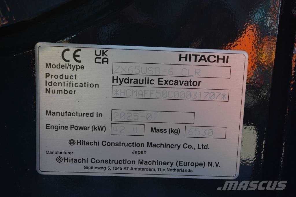 Hitachi ZX 65 USB-6 Miniescavadeiras