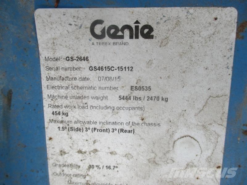 Genie GS 2646 Elevadores de tesoura