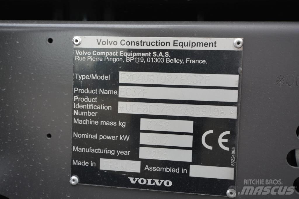 Volvo EC 37 F Aircon Miniescavadeiras