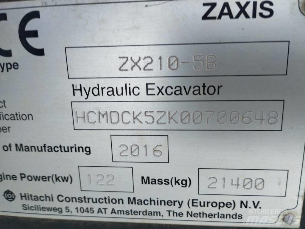 Hitachi ZX 210-5B Escavadeiras de esteiras