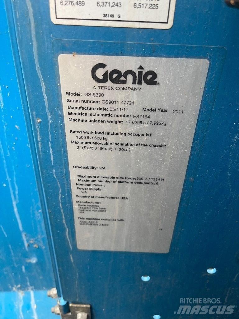 Genie GS 5390 Elevadores de tesoura