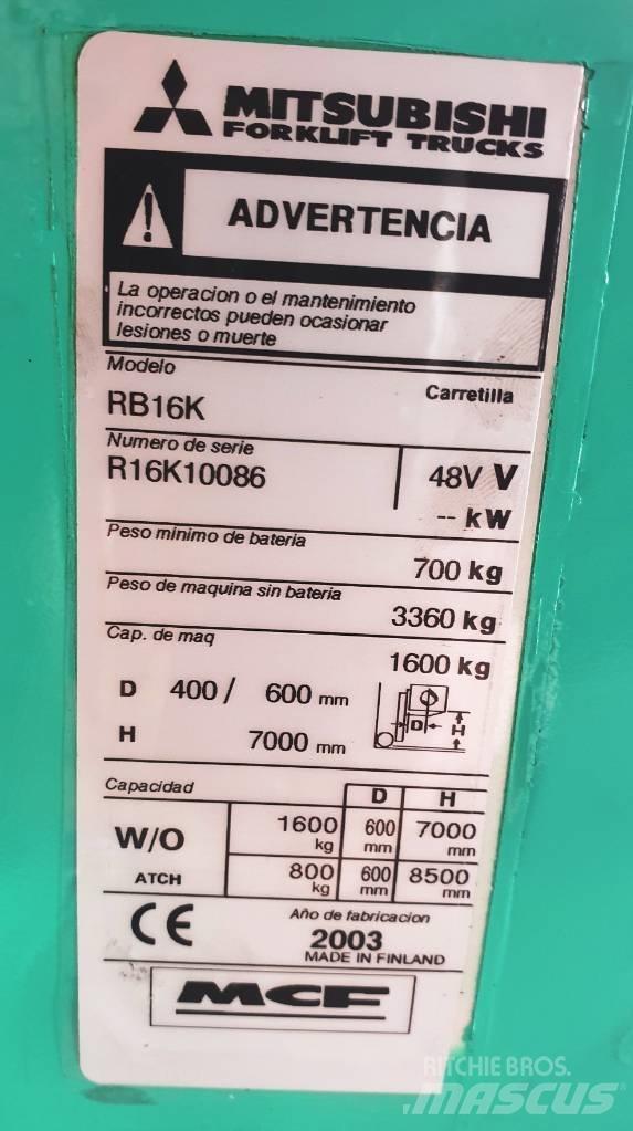Mitsubishi RB16K Empilhadores Elevadores