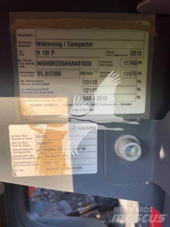 Hamm H10iP Cilindros Compactadores monocilíndricos