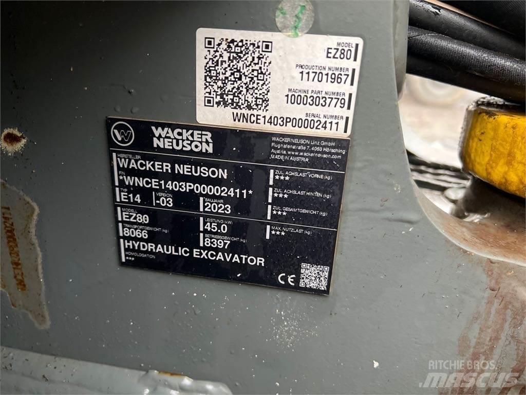 Wacker Neuson EZ80 Escavadeiras de esteiras