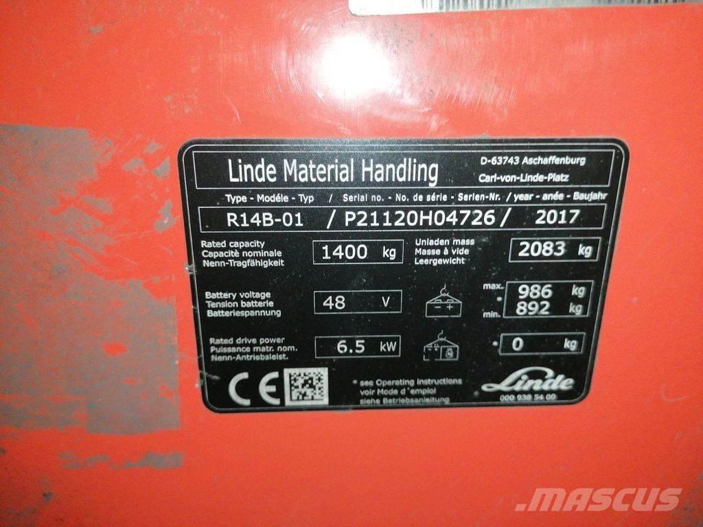 Linde R14B-01 Empilhadores Elevadores