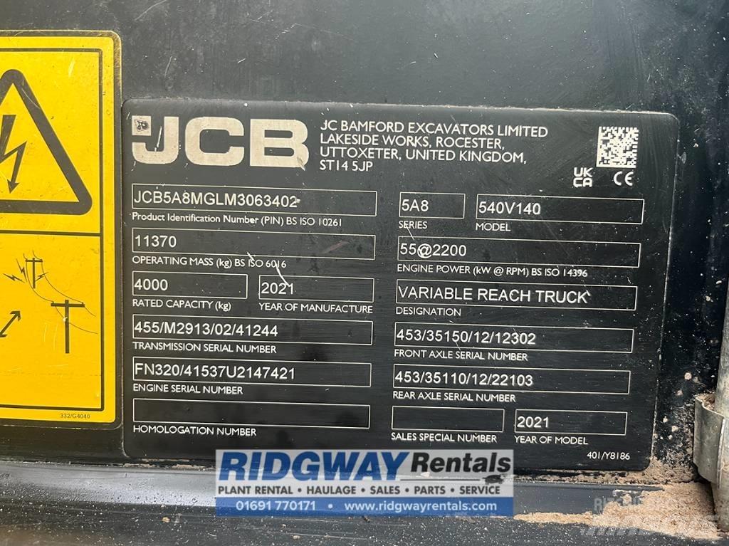JCB 540-140 Manipulador telescópico