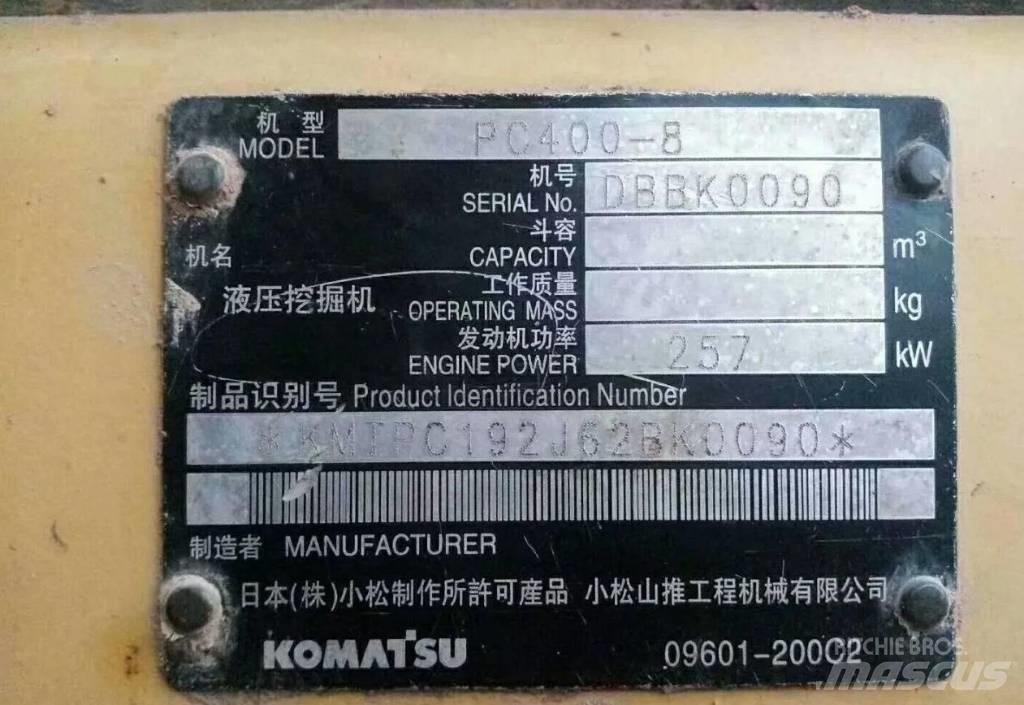 Komatsu PC400-8 Escavadeiras de esteiras