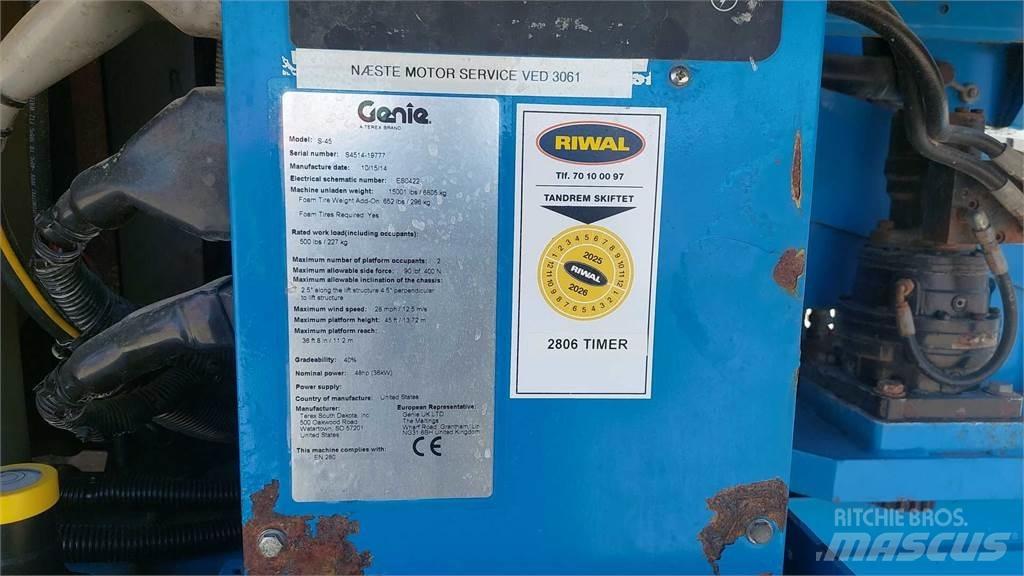 Genie S45 Elevadores braços Telescópicos