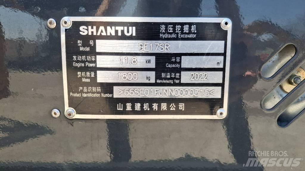 Shantui SE 17 SR Miniescavadeiras
