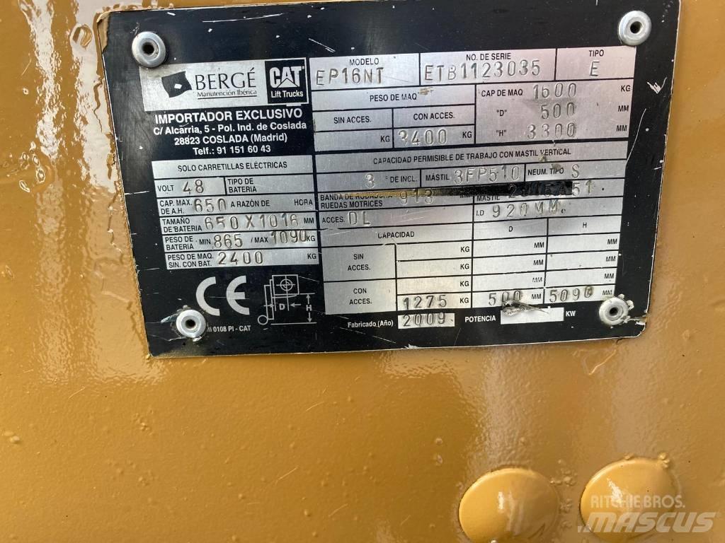 CAT EP 16 NT Empilhadores eléctricos