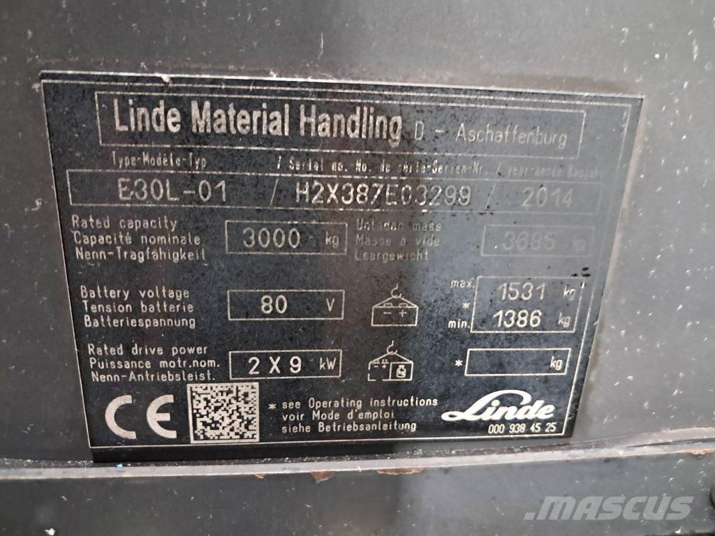 Linde E30L-01 Empilhadores eléctricos