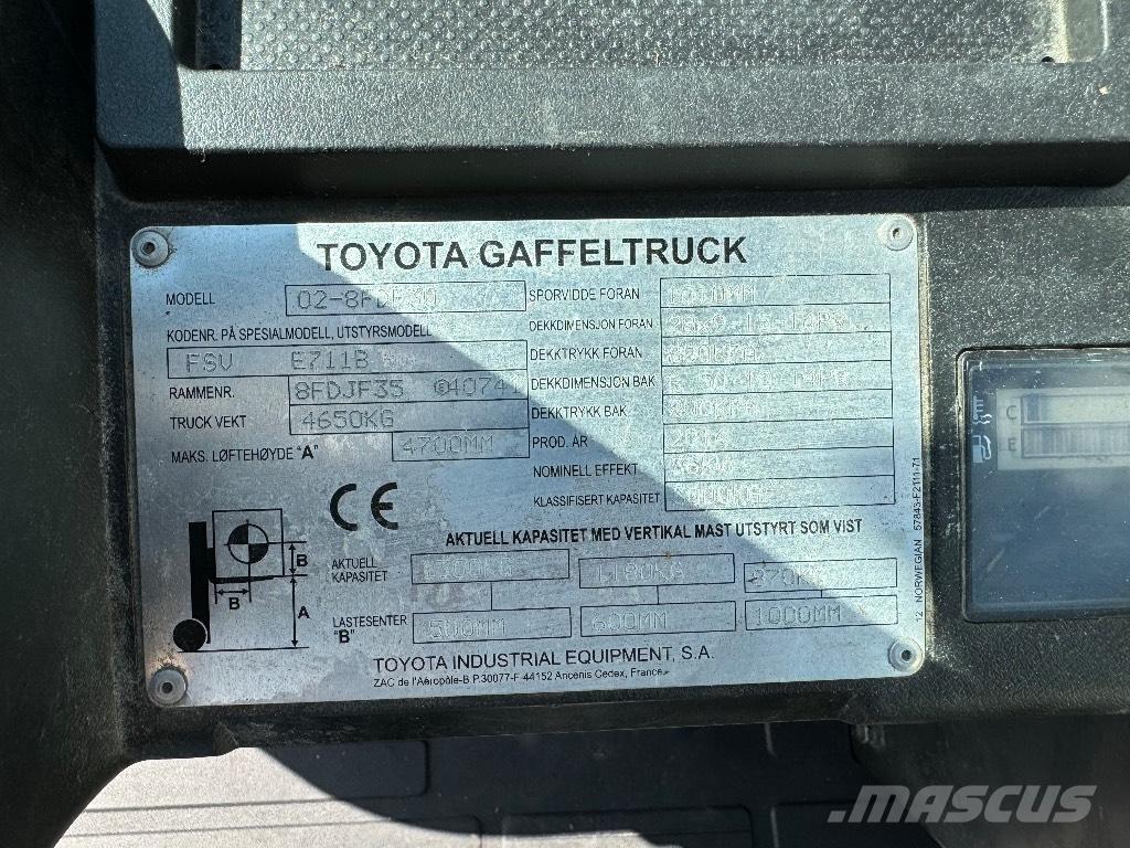Toyota 02-8FDF30 Empilhadores Diesel