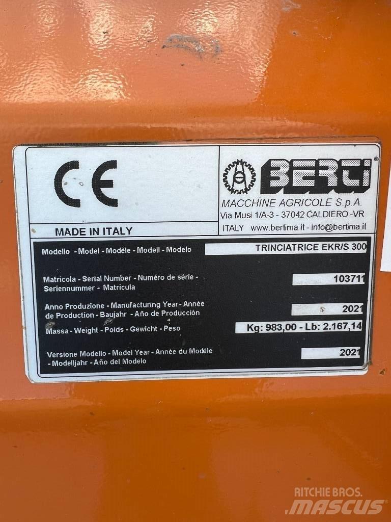 Berti EKR-S 300 Gadanheiras e cortadores de folhas para pastos