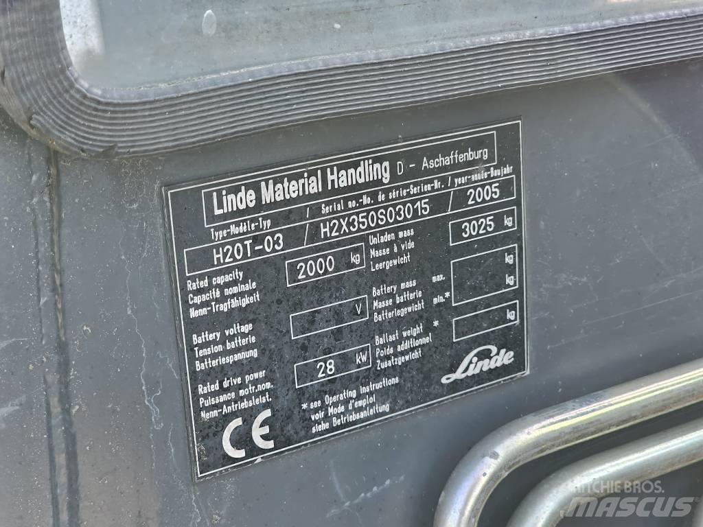 Linde H20T-03 Empilhadores a gás