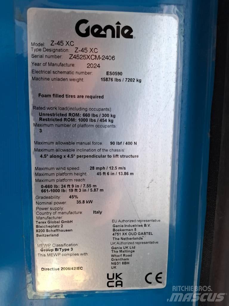 Genie Z 45 Elevadores braços articulados