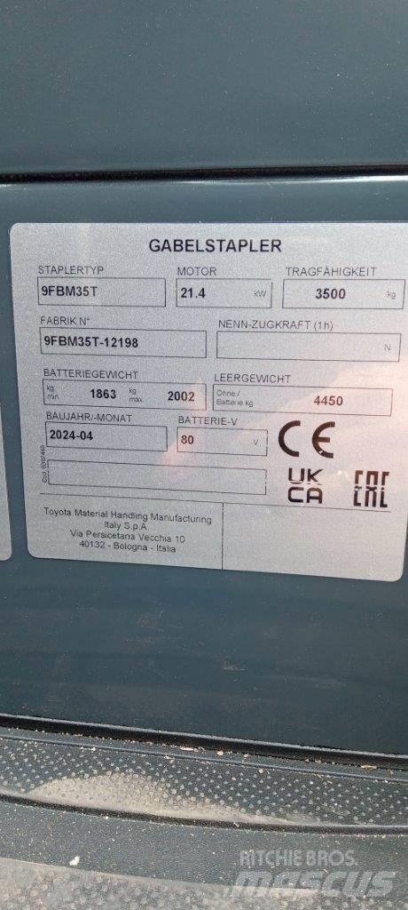 Toyota 9FBM35T Empilhadores eléctricos