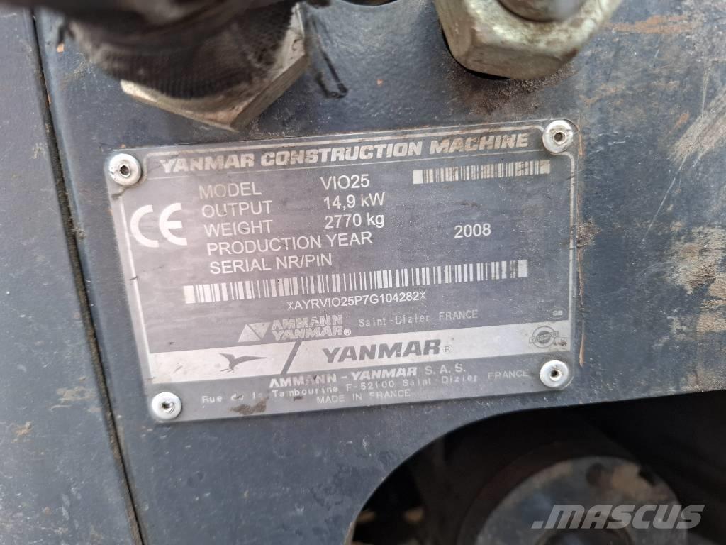 Yanmar ViO25 Miniescavadeiras