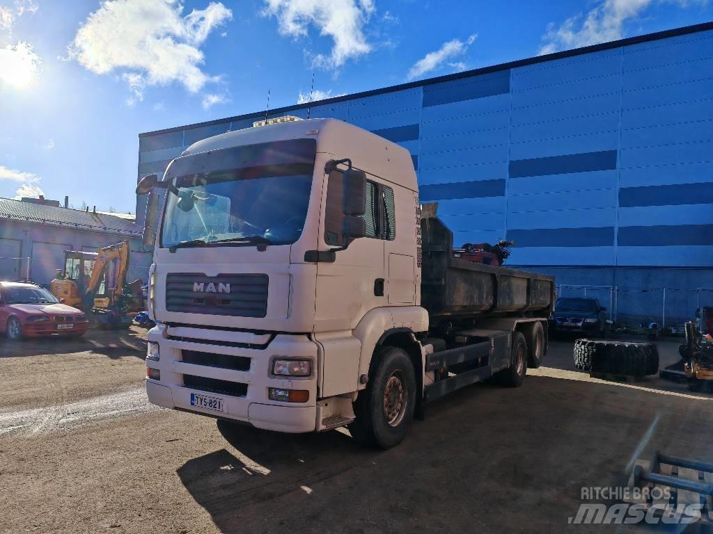MAN TGA 28.430 Camiões caixa desmontável com elevador de cabo