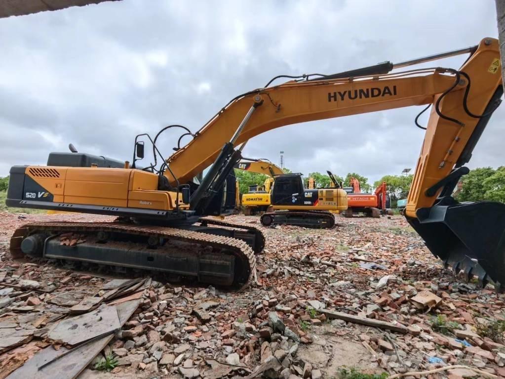 Hyundai Robex 520 VS Escavadeiras de esteiras