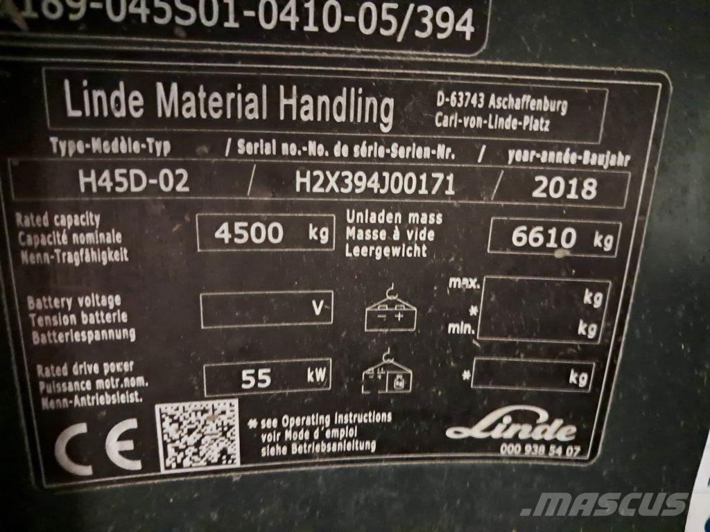 Linde H45D-02 Empilhadores Diesel