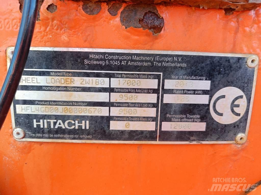 Hitachi ZW 180 Carregadeiras de rodas