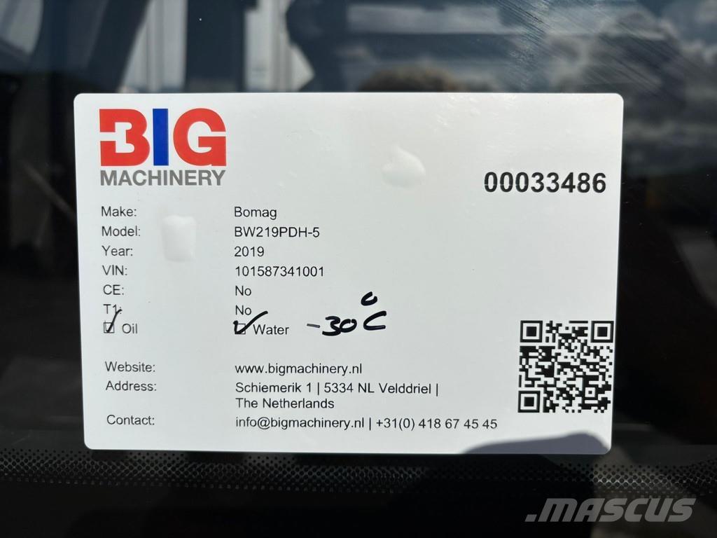 Bomag BW219PDH-5 Cilindros Compactadores monocilíndricos